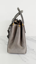 Load image into Gallery viewer, Coach 1941 Cooper Carryall Bag in Heather Grey Suede &amp; Leather Lining - Crossbody Handbag Tote - Coach 22822
