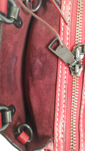 Coach Rogue 17 in 1941 Red Pebble Leather with Oxblood Suede Lining - Crossbody Mini Bag
