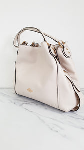 Coach Edie 31 in Chalk White Pebble Leather & Gold Tone Hardware - Coach 57125