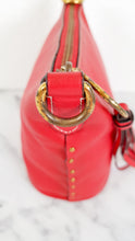 Load image into Gallery viewer, Coach 1941 Mini Duffle 12 Bag in Red smooth Glovetanned Leather with Zip Top &amp; Border Rivets- Crossbody bag - Coach 32880
