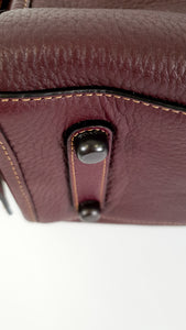 Coach 1941 Rogue 31 in Oxblood Pebble Leather With Red Suede Lining - Satchel Handbag - Coach 38124