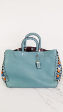 Load image into Gallery viewer, Coach 1941 Rogue Tote Bag With Links in Steel Blue Smooth Leather Handbag Shoulder Bag - Coach 86809
