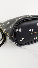 Load image into Gallery viewer, Disney x Coach Duffle 20 Bucket Bag with Spooky Eyes - Dark Fairytale Black Smooth Leather Crossbody Bag -  Coach 32925
