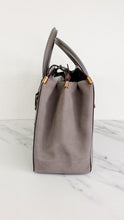 Load image into Gallery viewer, Coach 1941 Cooper Carryall Bag in Heather Grey Suede &amp; Leather Lining - Crossbody Handbag Tote Work Bag - Coach 22822

