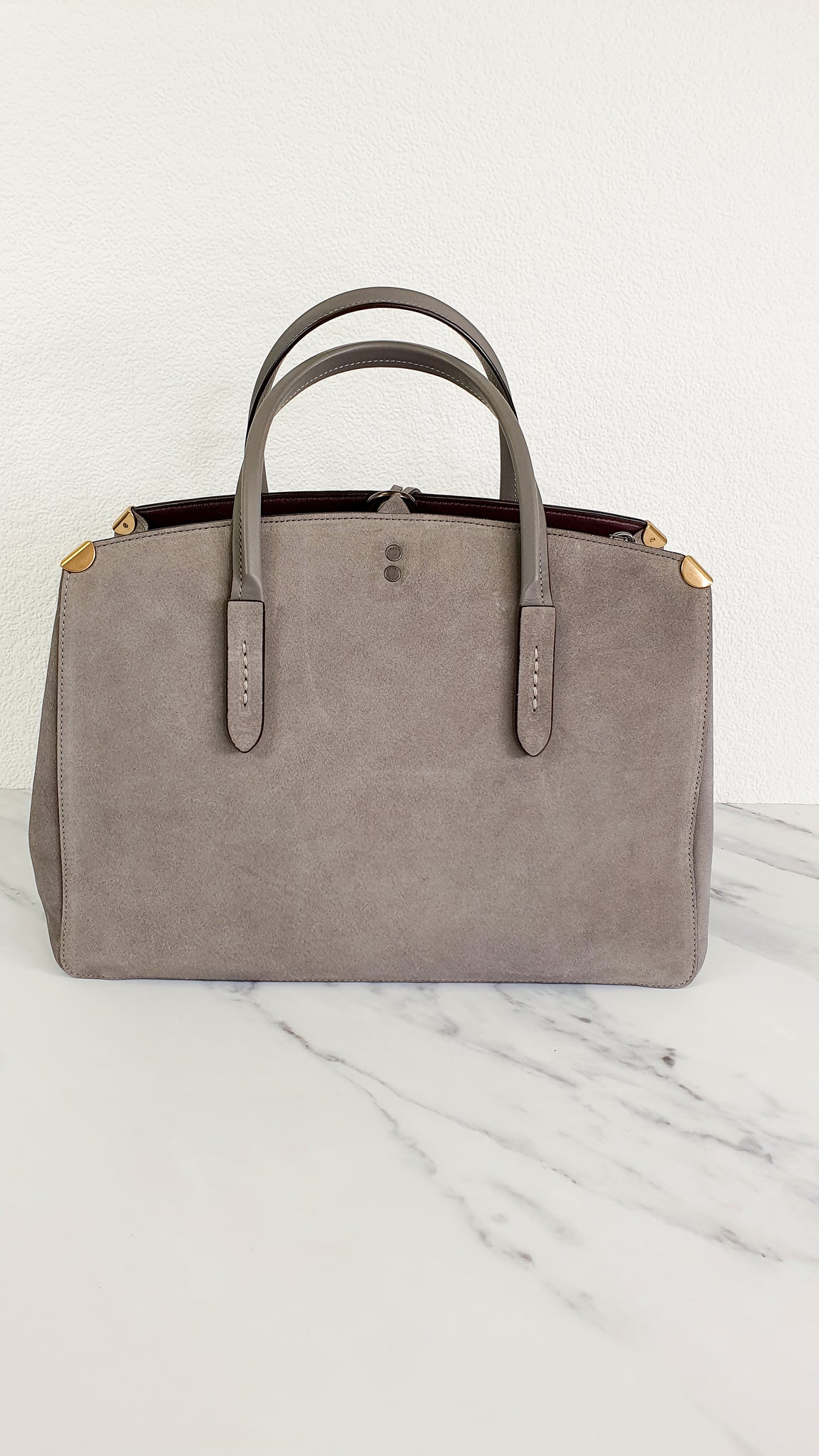 Coach 1941 Cooper Carryall Bag in Heather Grey Suede & Leather