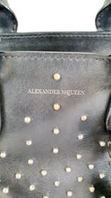Load image into Gallery viewer, Alexander McQueen Studded Black Handbag with Skull Padlock - Crossbody Bag Black Leather 344483 419780
