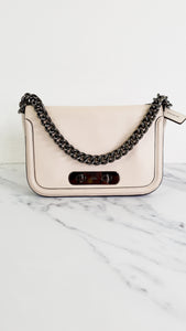 Coach Swagger Shoulder Bag Crossbody Bag in Chalk Smooth Leather - Coach 54640