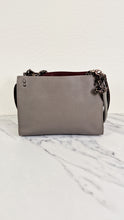Load image into Gallery viewer, Coach Rogue Shoulder Bag in Grey Grain Leather with Oxblood Lining &amp; C Chain Detail - Coach 26829
