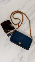 Load image into Gallery viewer, Coach 1941 Dinky in Dark Denim Blue Smooth Leather - Crossbody Chain Bag - Coach 38185

