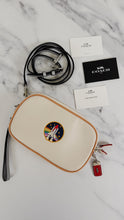 Load image into Gallery viewer, Coach Camera Bag with Nasa Space Patch in Chalk Smooth Leather - Crossbody Bag Clutch Wristlet - Coach 10851
