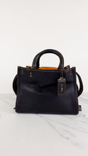 Load image into Gallery viewer, Coach 1941 Rogue 25 in Black Pebble Leather with Honey Suede lining - Handbag Shoulder Bag - Coach 54536

