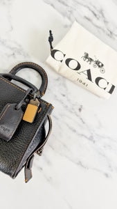 Coach 1941 Black Rogue 17 Crossbody Bag Mini Bag in Pebbled Leather - Coach 22978