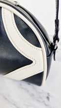 Load image into Gallery viewer, Prada Bowling Bag in Black &amp; White Smooth Leather Resort 2020 - Crossbody Bag - Prada 1BH140
