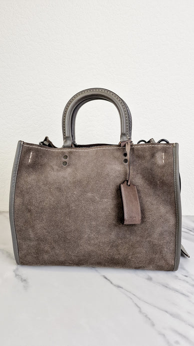 Coach Rogue 31 in Heather Grey Suede - Coach 1941 Handbag Crossbody Bag Shoulder Bag - Coach 38220