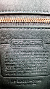 Coach Willis Tophandle in Dark Green Pebble Leather from the Limited Edition Archival Coach Silhouettes Collection - Coach 5889