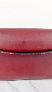 Coach 1941 Dinky Crossbody Bag in Burgundy Smooth Leather With Coach Create Customized Tea Roses - Coach 38185