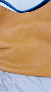 Coach 1941 Bandit Hobo 39 Bag in Goldenrod Yellow, Blue & Oxblood Pebble Leather - 2 in 1 handbag - Coach 10736
