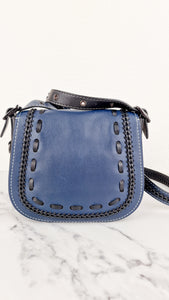 Coach 1941 Saddle 23 in Prussian Blue With Whiplash Black Detail - Crossbody Bag - Coach 58124