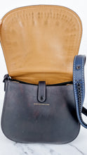 Load image into Gallery viewer, Coach 1941 Saddle 23 in Prussian Blue With Whiplash Black Detail - Crossbody Bag - Coach 58124
