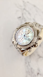 Breitling Chronomat Evolution Stainless Steel with MOP dial 43mm Mother of Pearl A13356