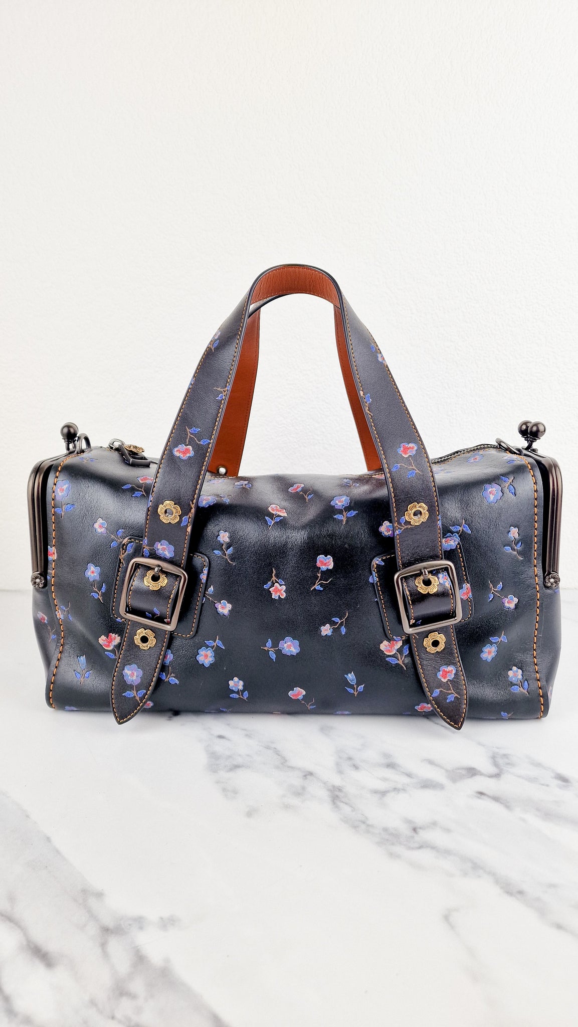 Coach bag with purple flowers Clearance