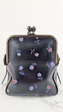 Load image into Gallery viewer, Coach 1941 Mailbox Bag 35 in Black with Prairie Print Purple Flowers - Coach 30571
