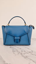 Load image into Gallery viewer, Coach 1941 Courier Carryall in Pacific Blue Smooth Leather Tophandle Crossbody Bag Satchel - Coach 88348
