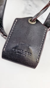 Coach Ace Satchel in Black Smooth Leather with Whipstitch Detail Handbag Crossbody - Coach 37017