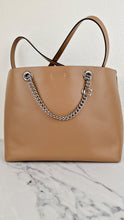 Load image into Gallery viewer, Coach Signature Chain Central Tote Bag in Beechwood Smooth Leather - Coach 78218
