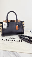 Load image into Gallery viewer, Coach 1941 Troupe Carryall with Weaving - Upwoven Tote Bag Black Leather - Coach 623
