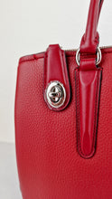 Load image into Gallery viewer, Coach Brooklyn Carryall 34 Bag in Red Pebble Leather - Coach 57276
