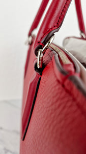 Coach Brooklyn Carryall 34 Bag in Red Pebble Leather - Coach 57276