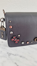 Load image into Gallery viewer, Coach 1941 Dinky Black with Crystal Bow Embellishment - Smooth Leather Crossbody Bag - Coach 38646
