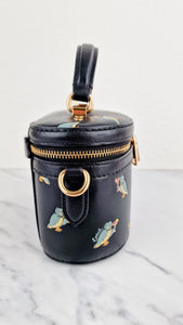 Coach Trail Bag With Party Owls in Black Smooth Leather Crossbody Bag - Coach 38603