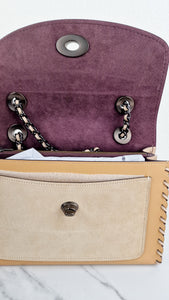 Coach Parker Shoulder Bag With Whipstitch in Beechwood Leather & Suede - Coach Sample Bag