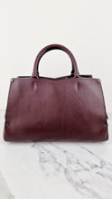 Load image into Gallery viewer, Coach Mason Carryall in Oxblood Smooth Leather with Snakeskin - Coach 38717
