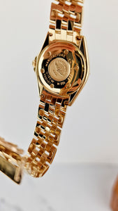 Breitling Callistino II 18K Yellow Gold Watch with Diamond Bezel & Diamond Dial K52045.1