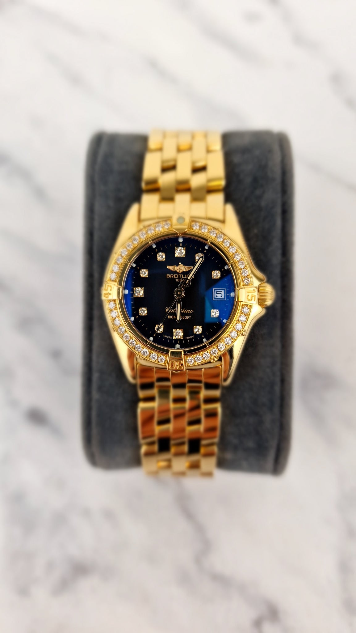 Breitling 18k store gold watch