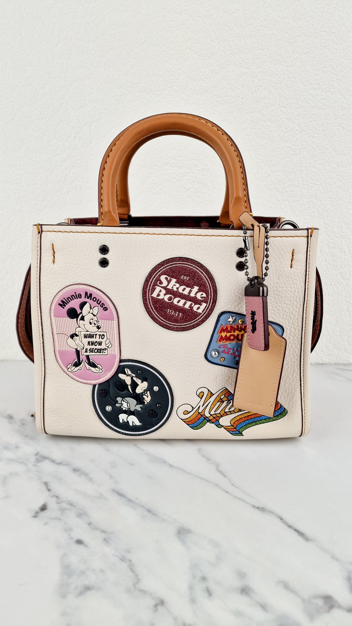 Disney x coach rogue 25 with patches Clearance