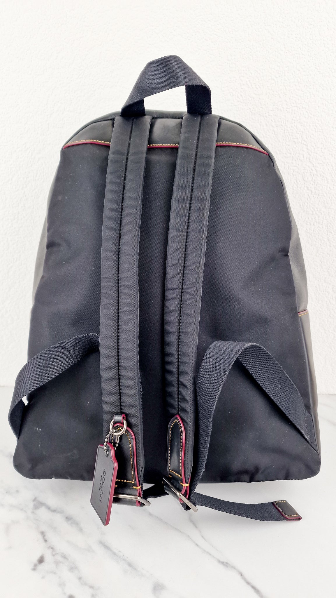 charlie backpack in glove calf leather with mickey Disney x Coach Mickey Mouse Charlie Backpack in Black Smooth Leather B – Essex Fashion House