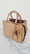 Load image into Gallery viewer, Coach Rogue 25 in Beechwood Signature Embossed Smooth Leather with Burgundy Floral Bow Leather Lining - Coach 26839
