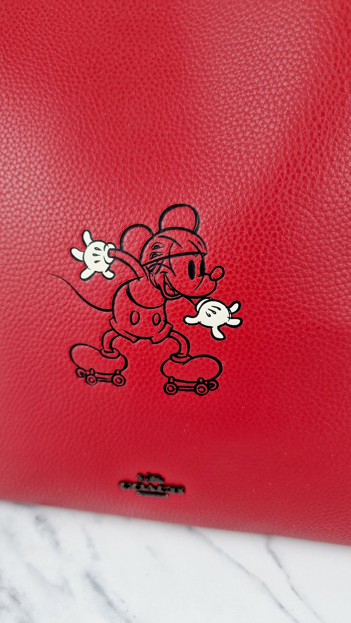 Red mickey mouse coach purse Clearance
