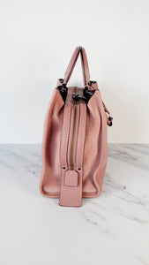 Coach 1941 Rogue 31 in Dusty Rose Pink Mixed Leather with Burgundy Suede - Satchel Handbag 23755