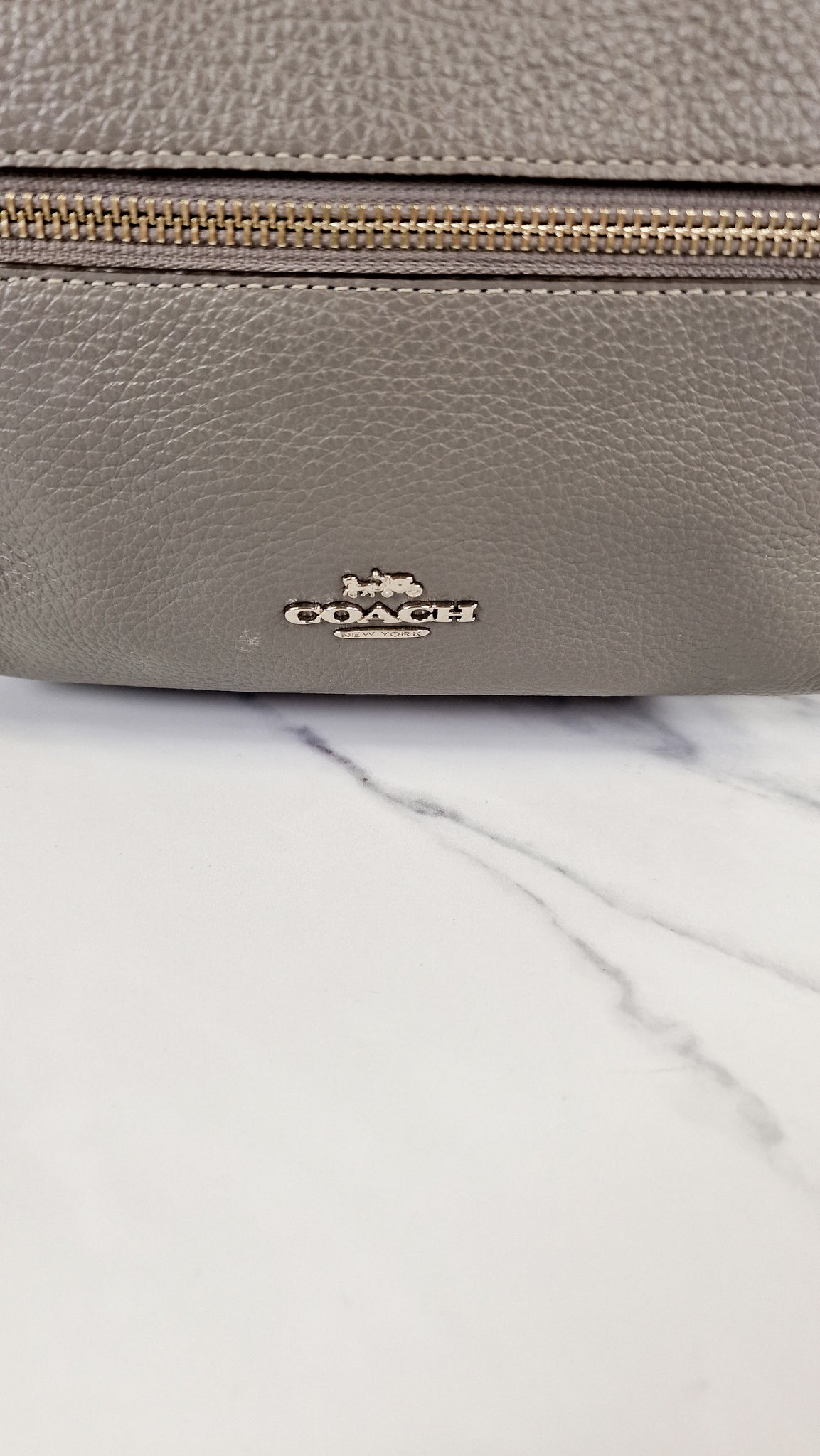 coach backpack medium charlie Coach Medium Charlie Backpack in Grey Pebble Leather