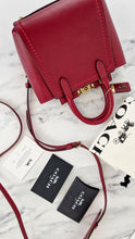 Load image into Gallery viewer, Coach 1941 Troupe Tote 16 in Deep Red Smooth Leather - Crossbody Mini Bag Handbag - Coach 79401
