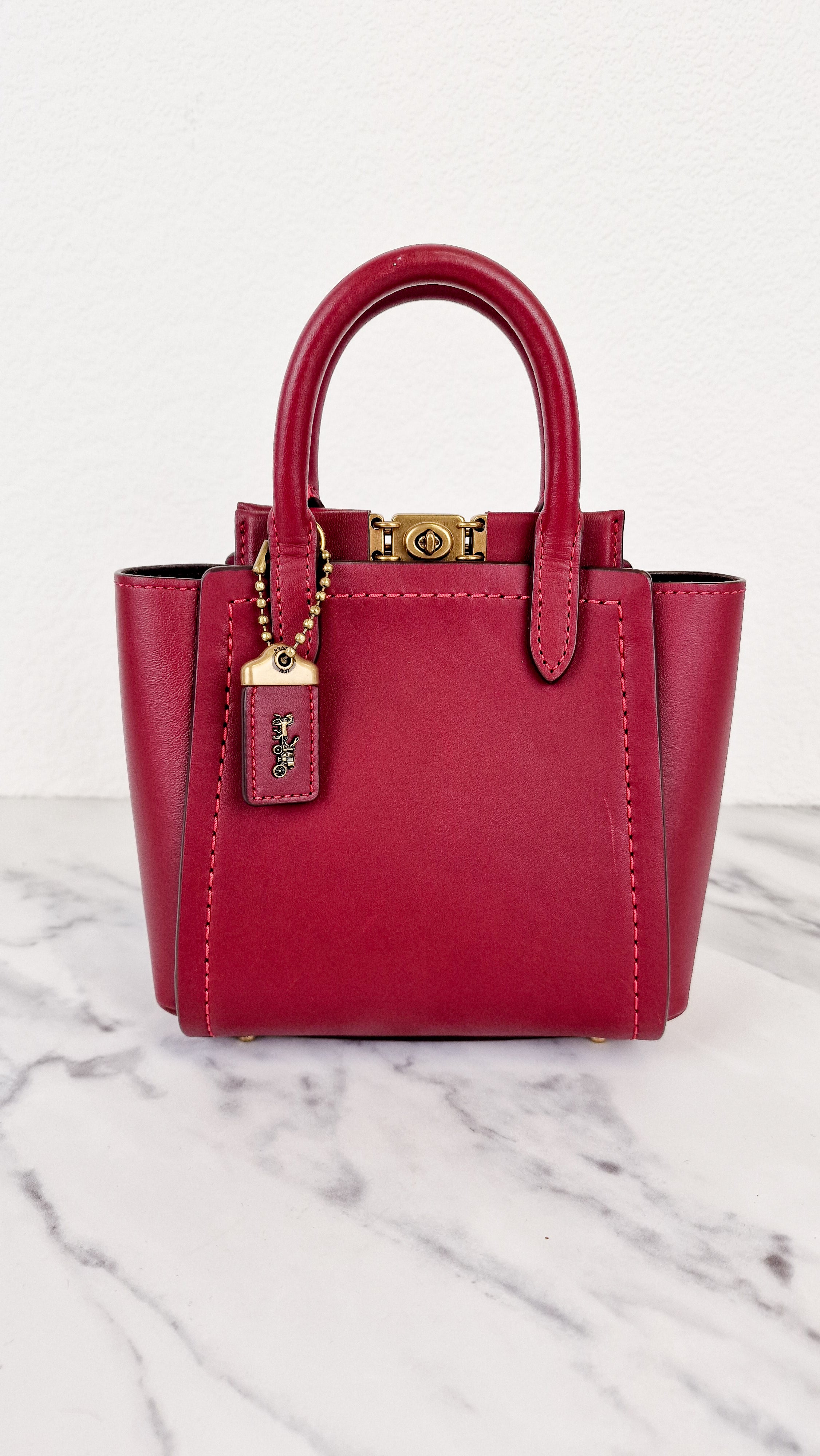 COACH VINTAGE SMALL RED MINI CROSSBODY CONVERT BELT BAG 9826