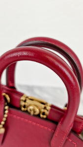 Coach 1941 Troupe Tote 16 in Deep Red Smooth Leather - Crossbody Mini Bag Handbag - Coach 79401