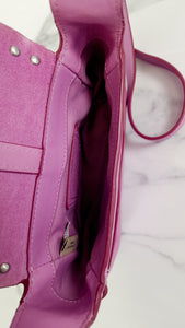 Coach Rivets Dakotah 15 Crossbody Bag in Puce Purple Pink Smooth Leather - Coach 35751 