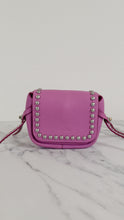 Load image into Gallery viewer, Coach Rivets Dakotah 15 Crossbody Bag in Puce Purple Pink Smooth Leather - Coach 35751 
