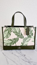 Load image into Gallery viewer, Coach Dempsey Carryall Tote in Cargo Green &amp; Chalk With Banana Leaves Print Crossbody Bag - Coach 1952
